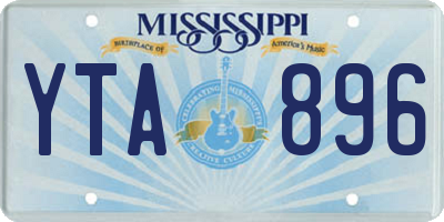 MS license plate YTA896