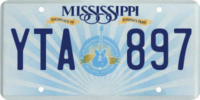 MS license plate YTA897