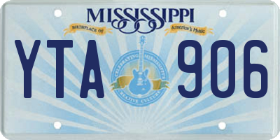 MS license plate YTA906