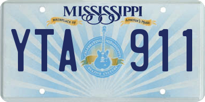 MS license plate YTA911