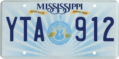 MS license plate YTA912