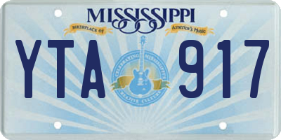 MS license plate YTA917