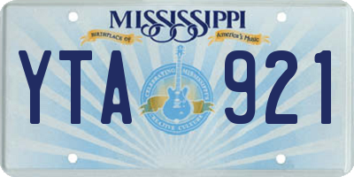 MS license plate YTA921