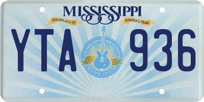 MS license plate YTA936