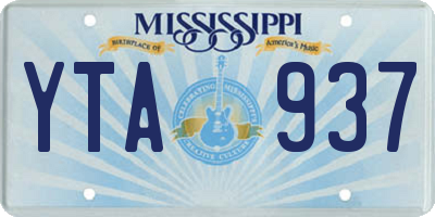 MS license plate YTA937