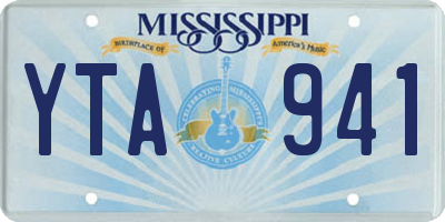 MS license plate YTA941