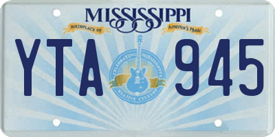 MS license plate YTA945
