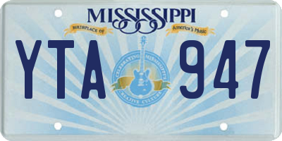 MS license plate YTA947