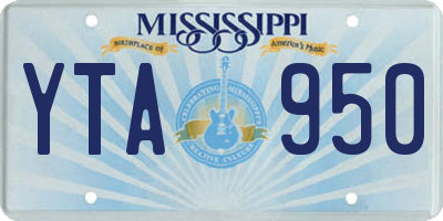 MS license plate YTA950