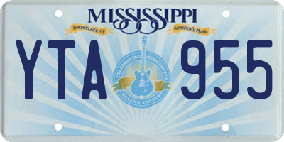 MS license plate YTA955