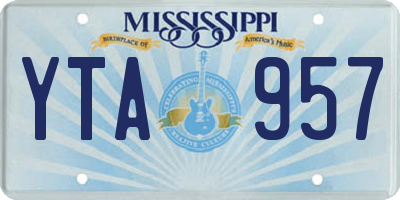 MS license plate YTA957