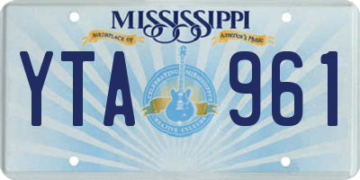 MS license plate YTA961