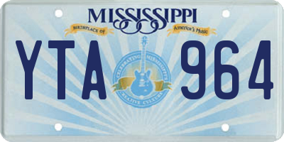 MS license plate YTA964