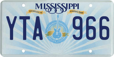 MS license plate YTA966