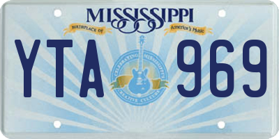 MS license plate YTA969