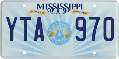 MS license plate YTA970
