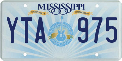 MS license plate YTA975