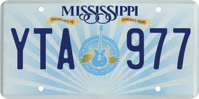 MS license plate YTA977