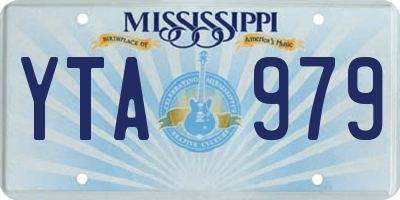 MS license plate YTA979