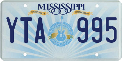 MS license plate YTA995