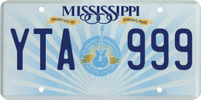 MS license plate YTA999