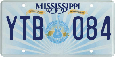 MS license plate YTB084