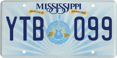 MS license plate YTB099