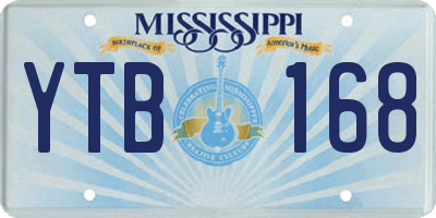 MS license plate YTB168