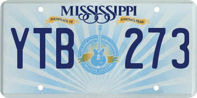 MS license plate YTB273