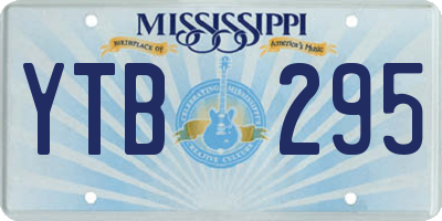 MS license plate YTB295