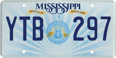 MS license plate YTB297