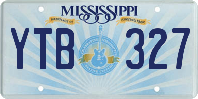MS license plate YTB327