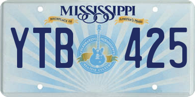 MS license plate YTB425