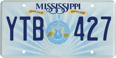 MS license plate YTB427