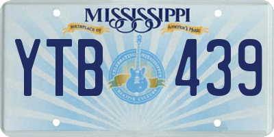 MS license plate YTB439
