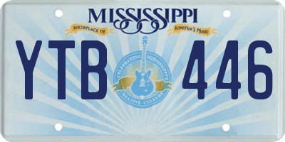 MS license plate YTB446