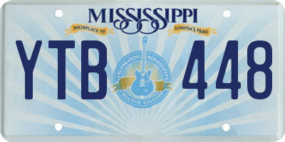 MS license plate YTB448