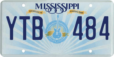 MS license plate YTB484