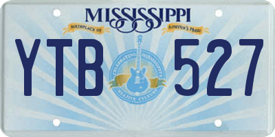 MS license plate YTB527