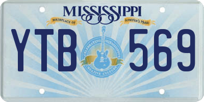 MS license plate YTB569