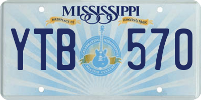 MS license plate YTB570