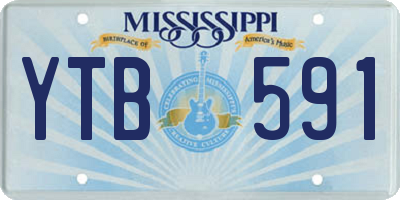 MS license plate YTB591