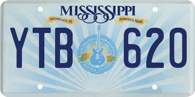 MS license plate YTB620