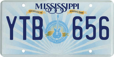 MS license plate YTB656