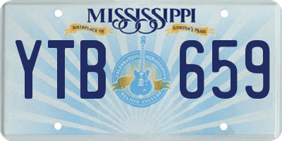 MS license plate YTB659