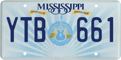 MS license plate YTB661