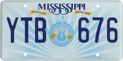 MS license plate YTB676