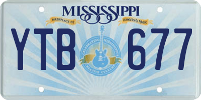 MS license plate YTB677