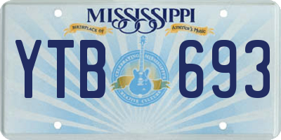 MS license plate YTB693
