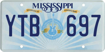 MS license plate YTB697
